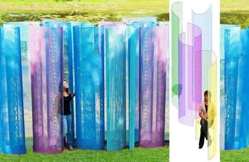 用編織打造金屬的輕盈,很美