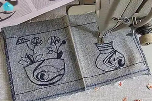 牛仔布diy漂亮的手工筆筒創意制作教程